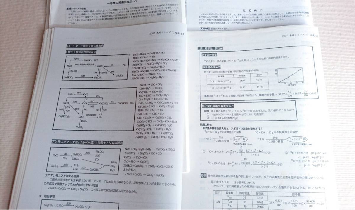 河合塾 大西正浩先生 通期化学T①② 講義プリント集 河合塾 駿台 京大