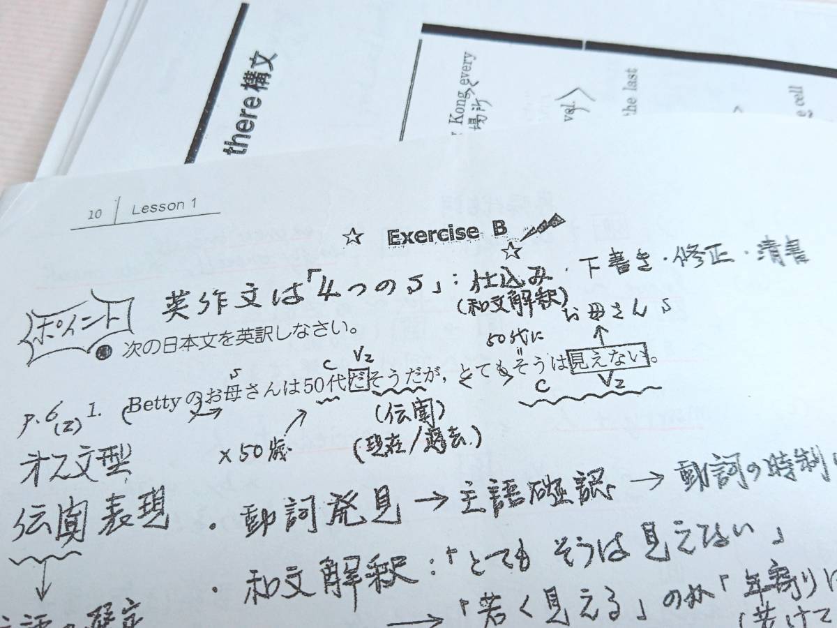 駿台 久山道彦先生 通年 高2英作文法Sα 解説プリントフルセット 英語