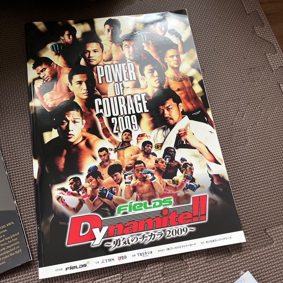 魔裟斗 本人直筆サイン入り パンフレット Dynamite 2009 MASATO FINAL