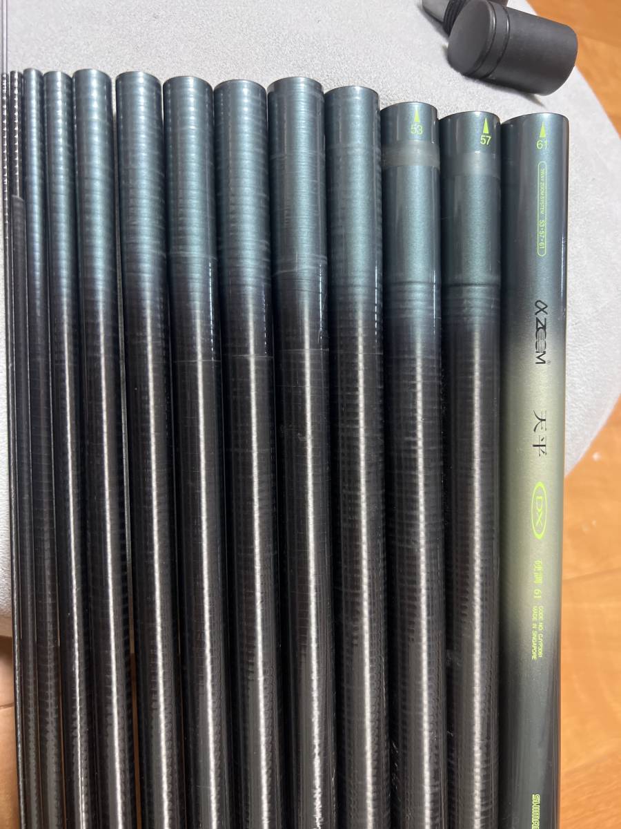 Yahoo!オークション - シマノ αズーム 天平 DX 硬調 61 中古品