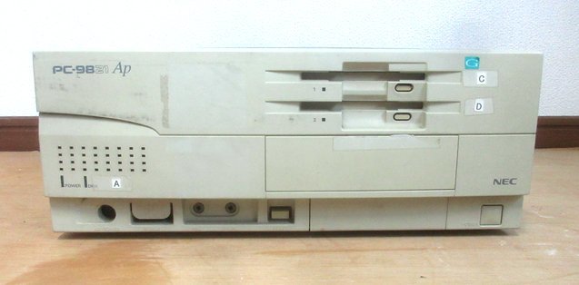 Yahoo!オークション - NEC PC-9821Ap/U2 本体のみ レトロPC PC98 日本