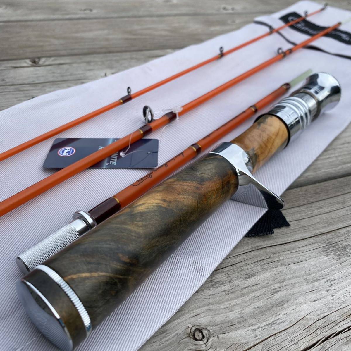 Yahoo!オークション - 在庫整理品 RSU407 ウッドグリップ グラスロッド