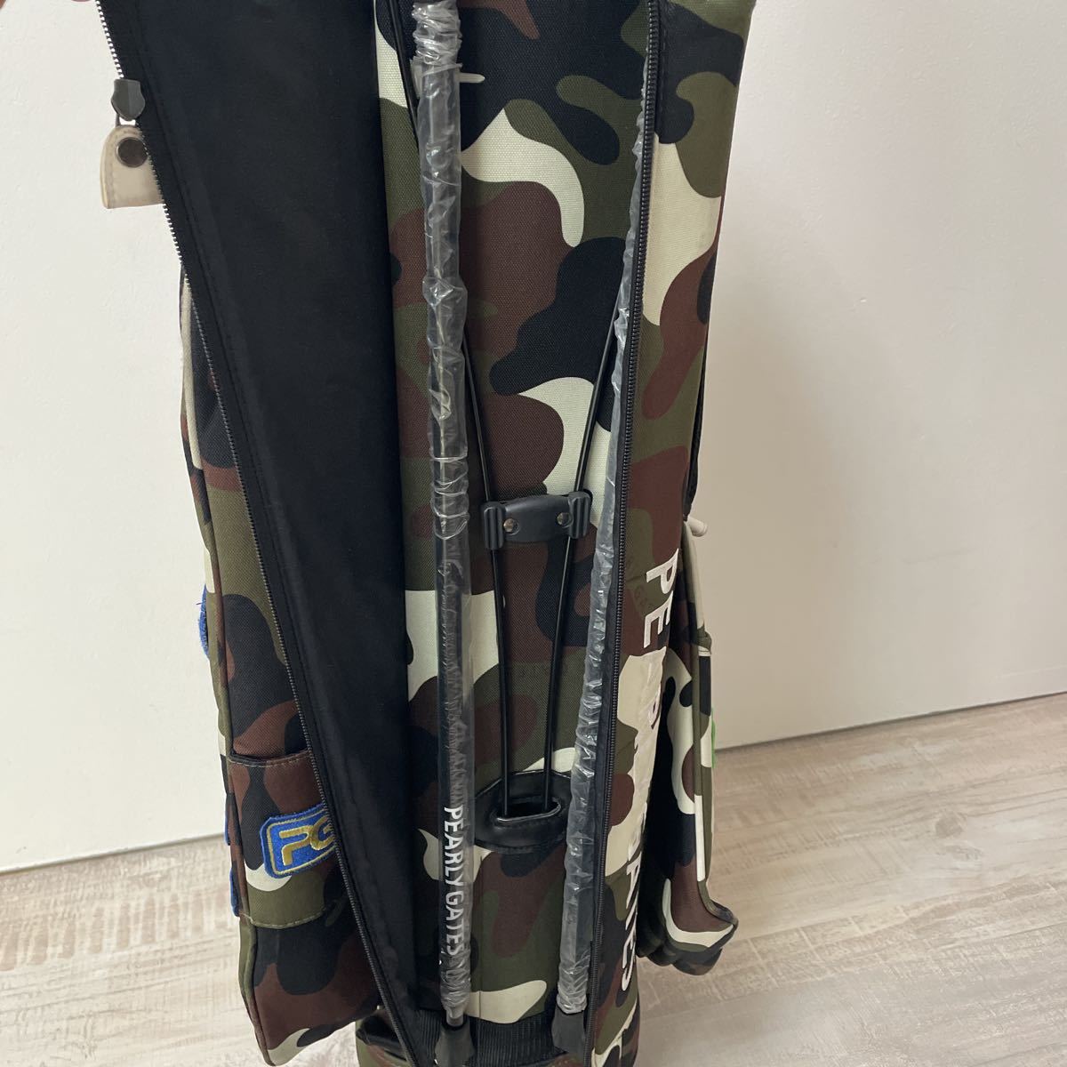 パーリーゲイツ キャディバッグ スタンド ワッペンカモ 迷彩｜Yahoo