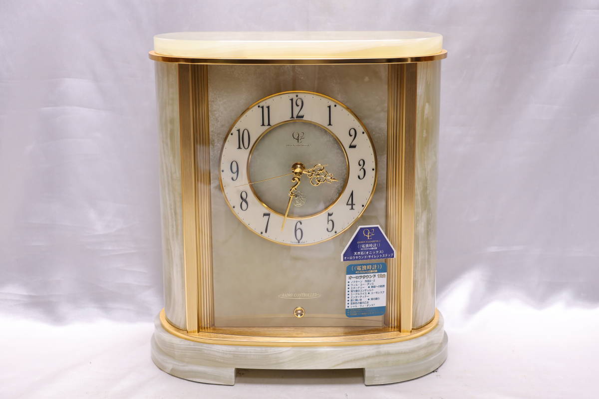 Yahoo!オークション - （B2191）QUEEN ELIZABETH 2 大理石 オニキス 置