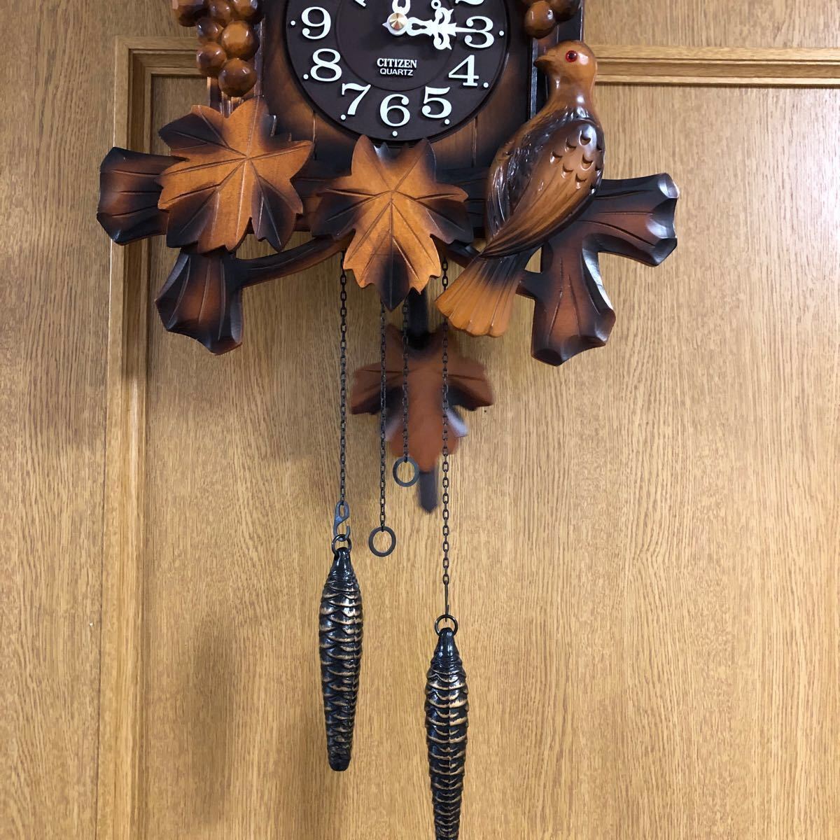 リズム時計 鳩時計 振り子時計 シチズン ポッポ時計 壁掛け時計