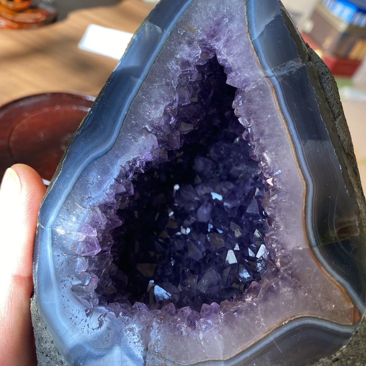 極上】ウルグアイアメジストクラスター原石（幸運水晶）｜Yahoo!フリマ