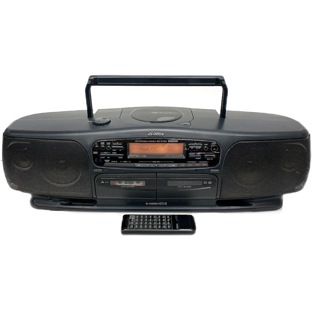 Yahoo!オークション - 動作品 Victor ビクター ダブルラジカセデッキ R