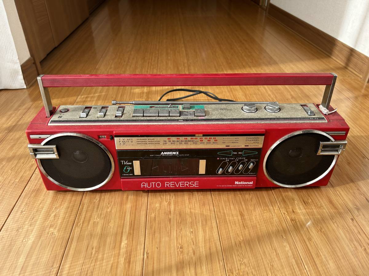 Yahoo!オークション - 昭和レトロ ナショナル ダブルカセットデッキ