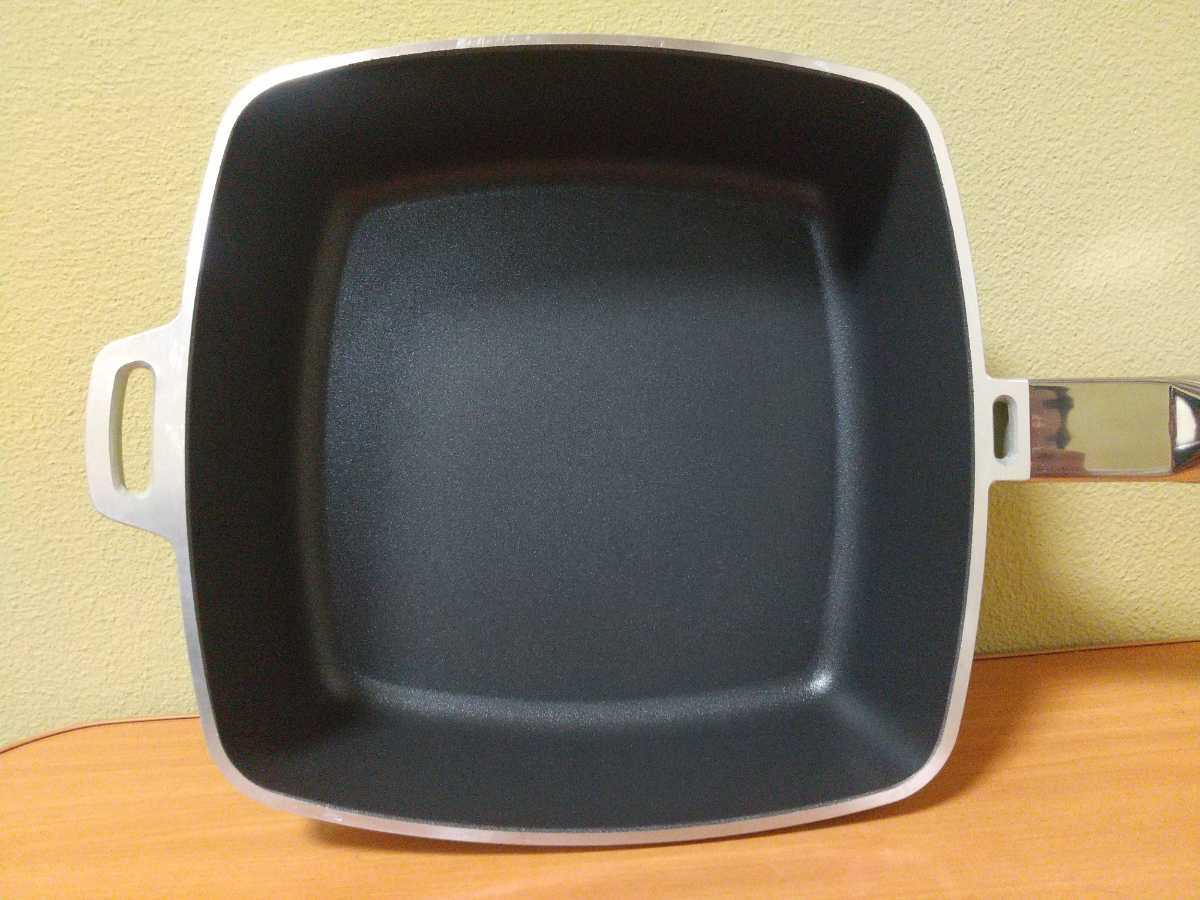 未使用 アサヒ軽金属 ローストパン Lサイズ (25cm) ライムグリーン