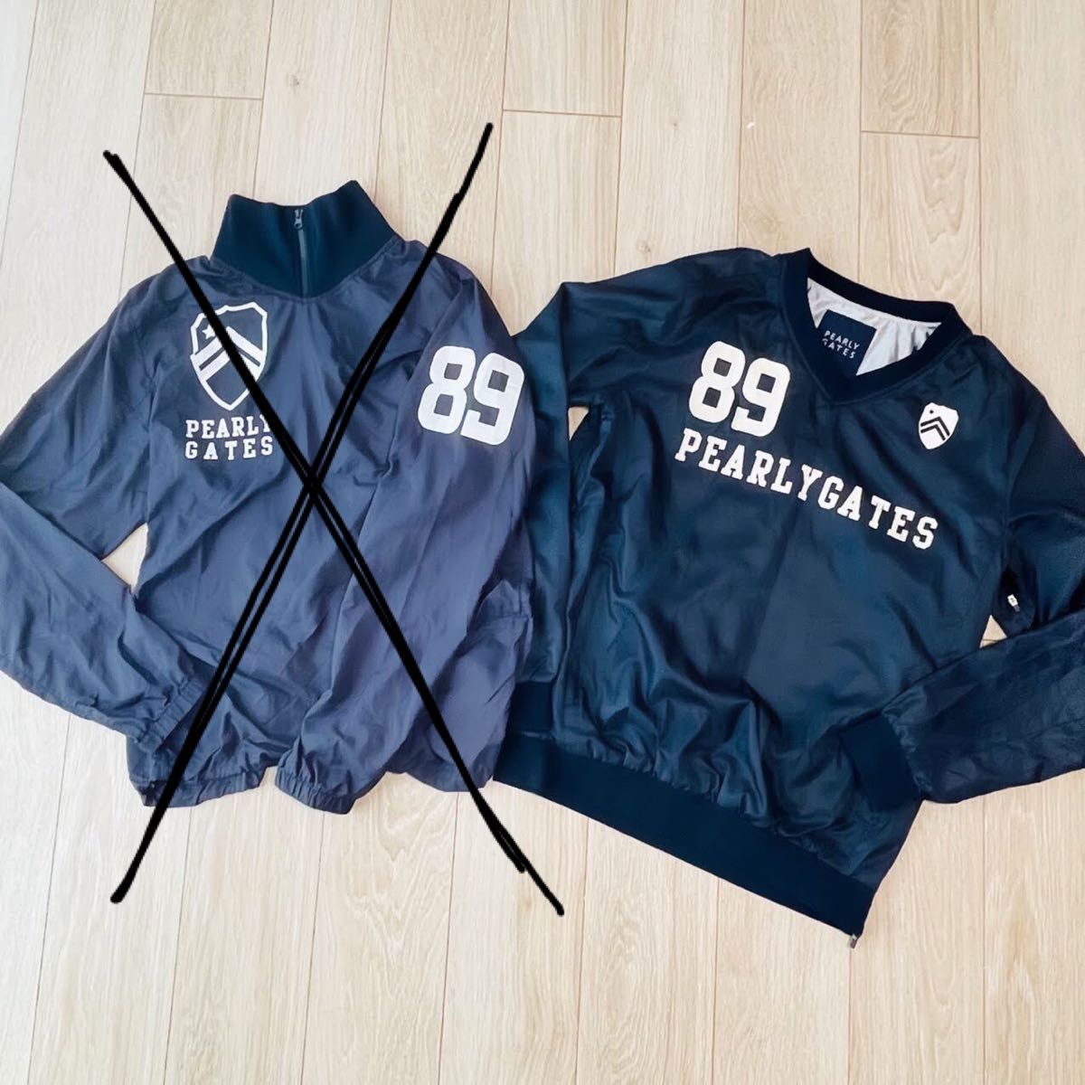 美品 パーリーゲイツ スニード 5 メンズ ネイビー ブルゾン アウター