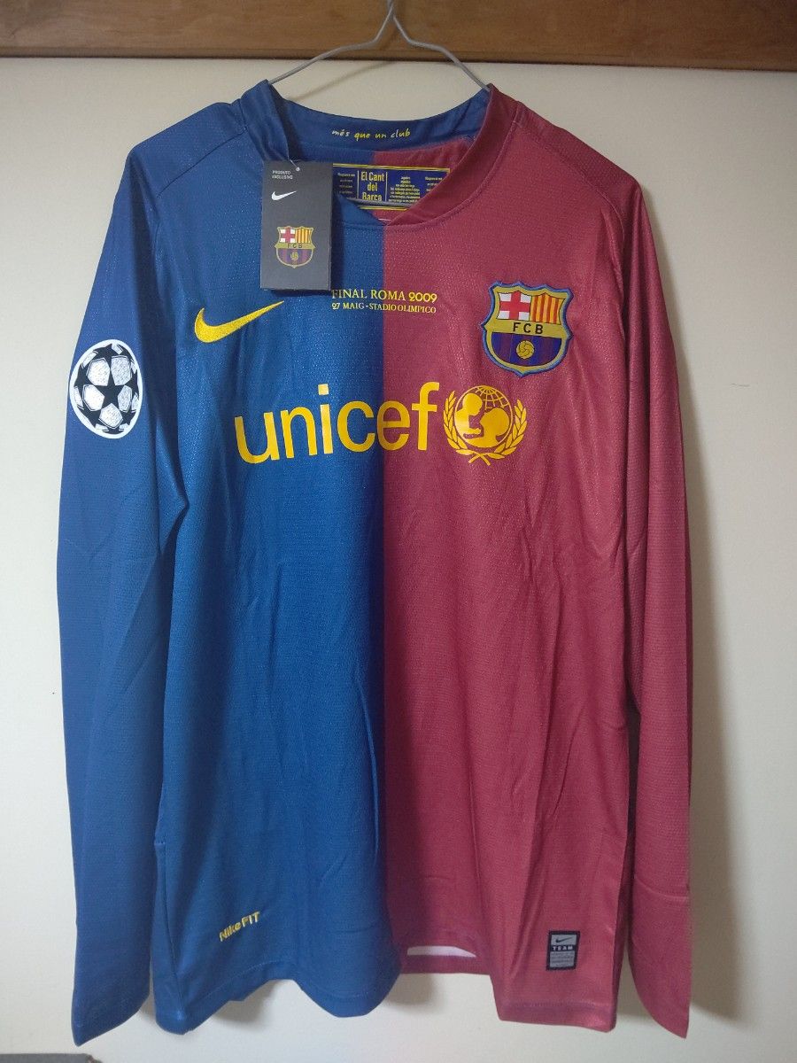 08/09 バルセロナ UEFAチャンピオンズリーグ 決勝 モデル メッシ 長袖