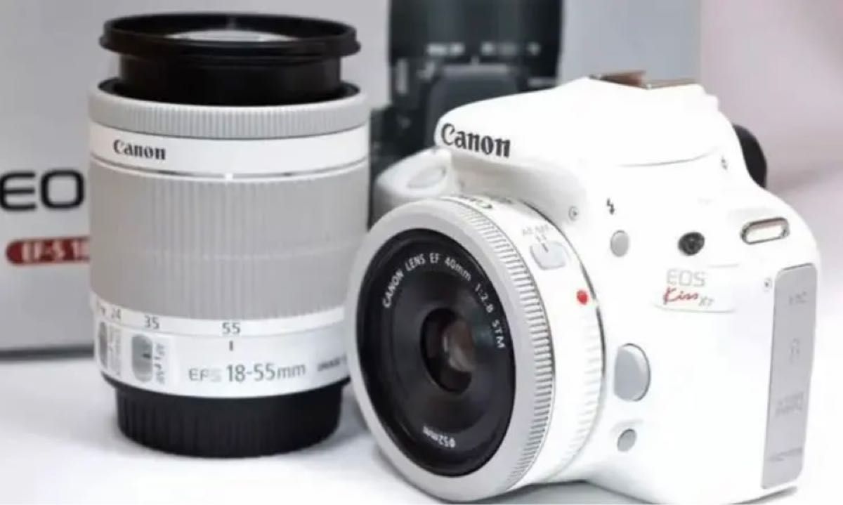 Canon EOS Kiss M ホワイト 15-45mm レンズキット 付属品多数 豪華