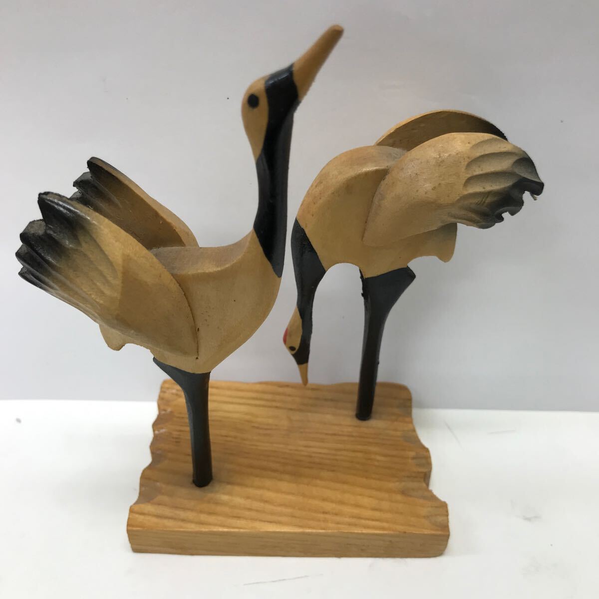 2026年最新】Yahoo!オークション -鶴 置物(木工、竹工芸)の中古品