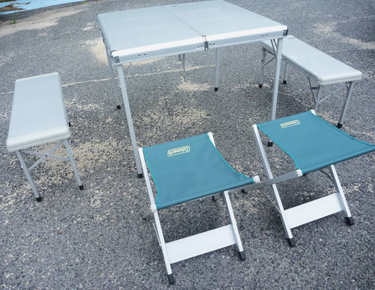 Yahoo!オークション -「coleman コールマン ファミリー ベンチ セット