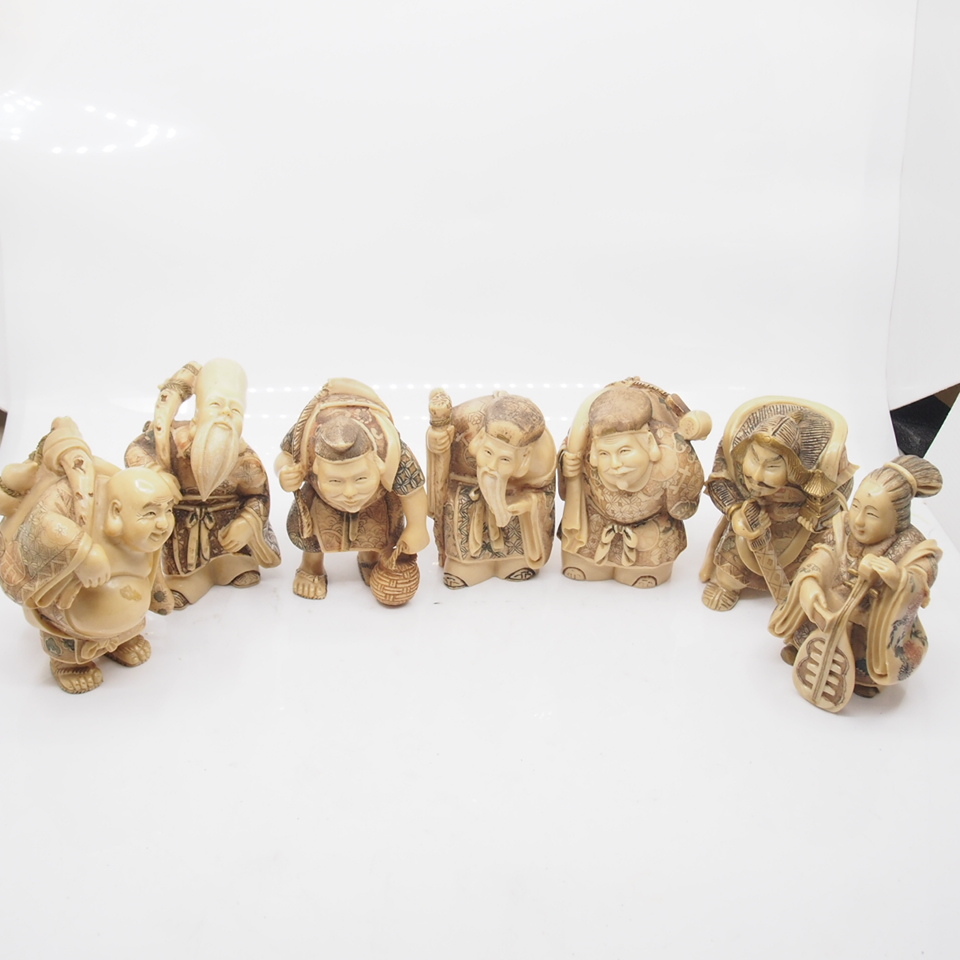 Yahoo!オークション -「象牙 七福神」(その他) (東洋彫刻)の落札相場