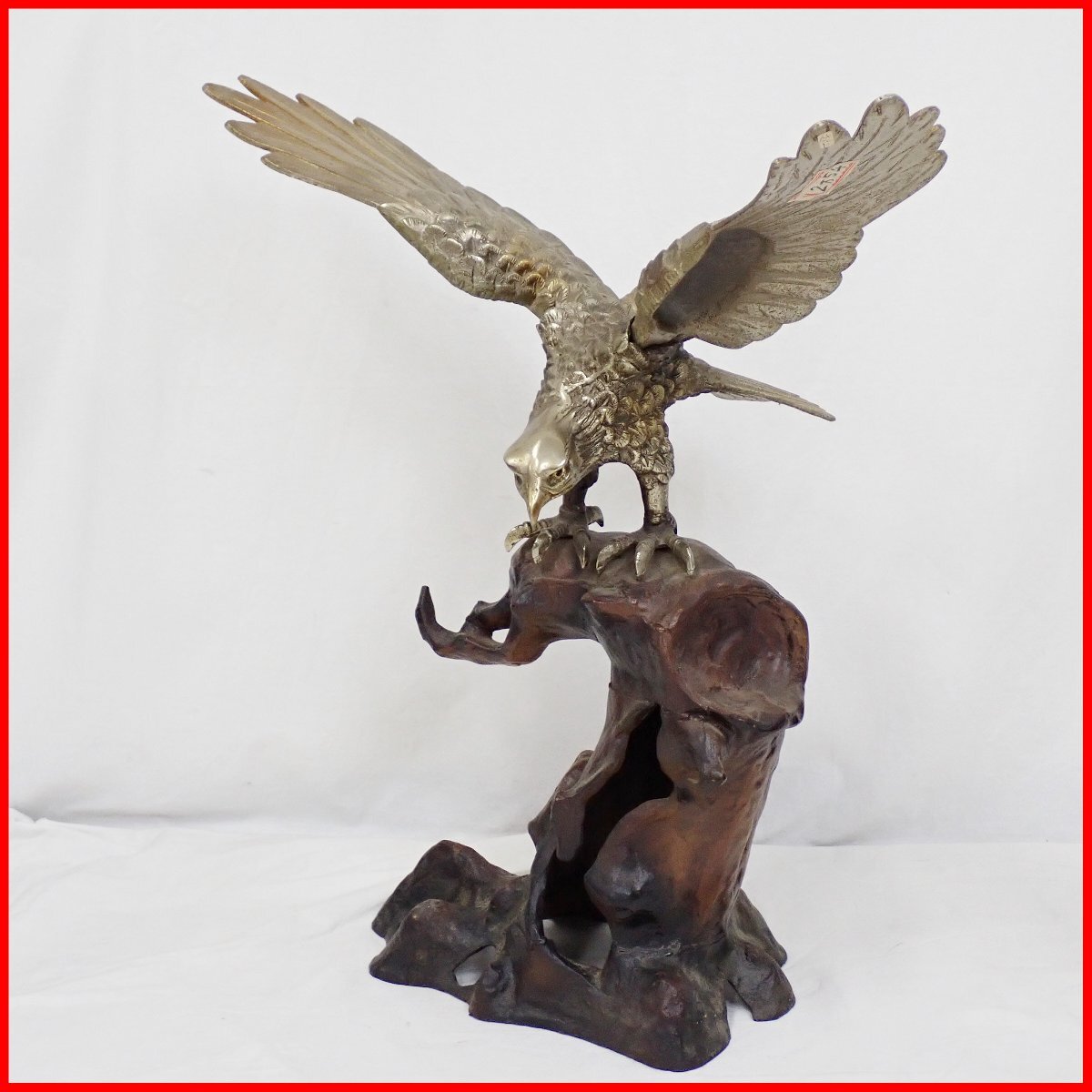 Yahoo!オークション -「鷲 置物」(鉄製) (金属工芸)の落札相場・落札価格