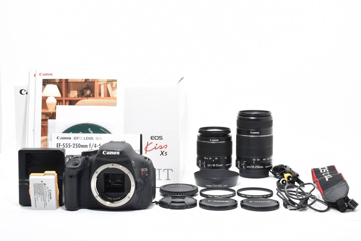 CANON EOS Kiss X5 ダブルズームキット オークション比較 - 価格.com