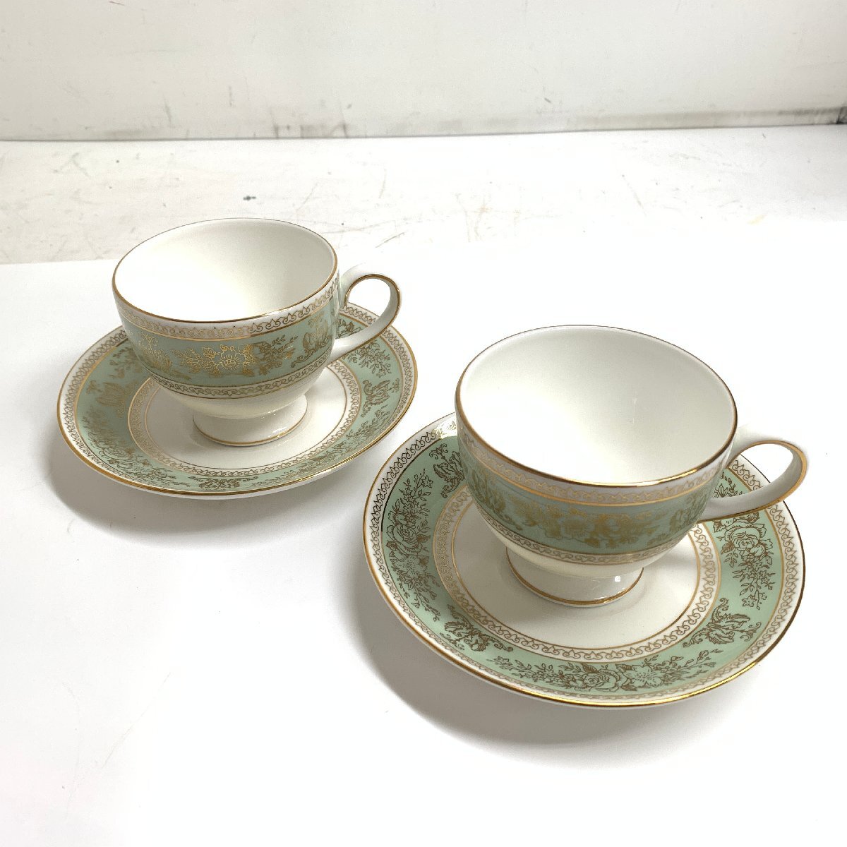 Yahoo!オークション -「ウェッジウッド コロンビアセージグリーン