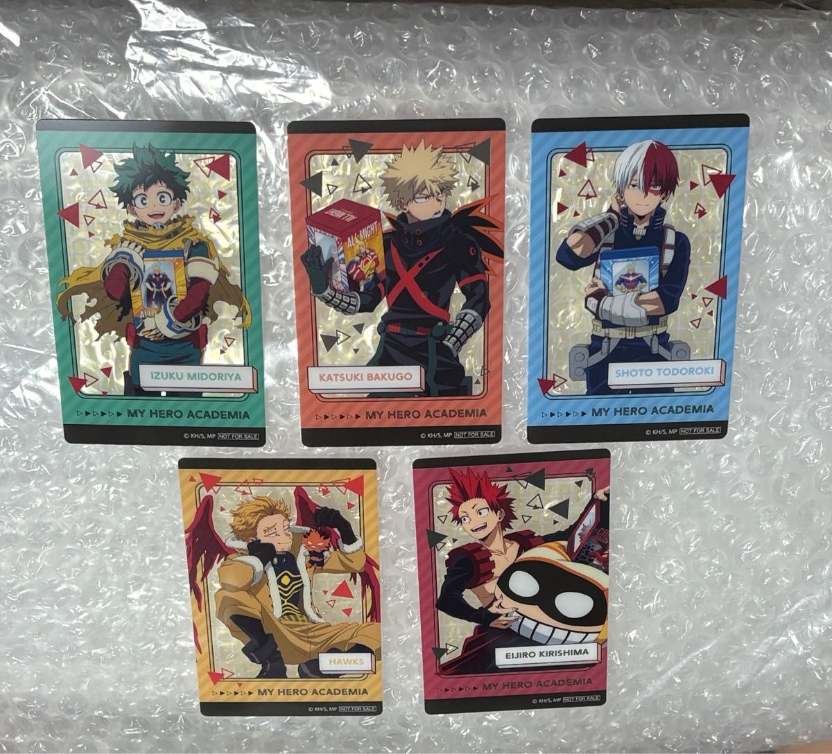 新品】僕のヒーローアカデミア 人狼カード 4枚 緑谷出久 爆豪勝己 轟