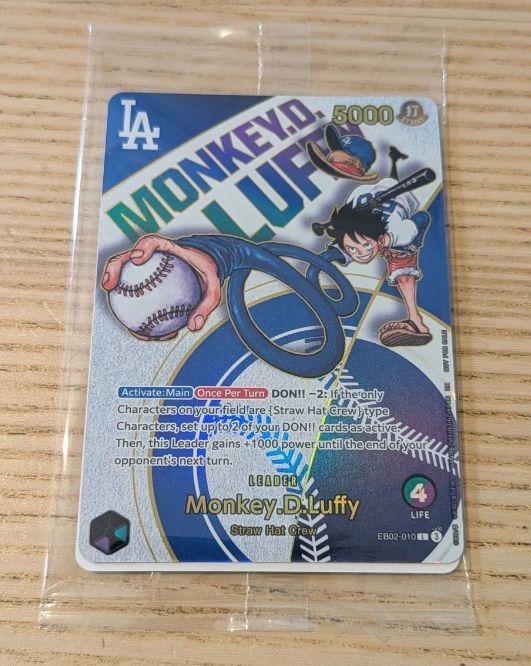 ドジャース ルフィ プロモ 1枚 ワンピースコラボ 限定配布 未開封