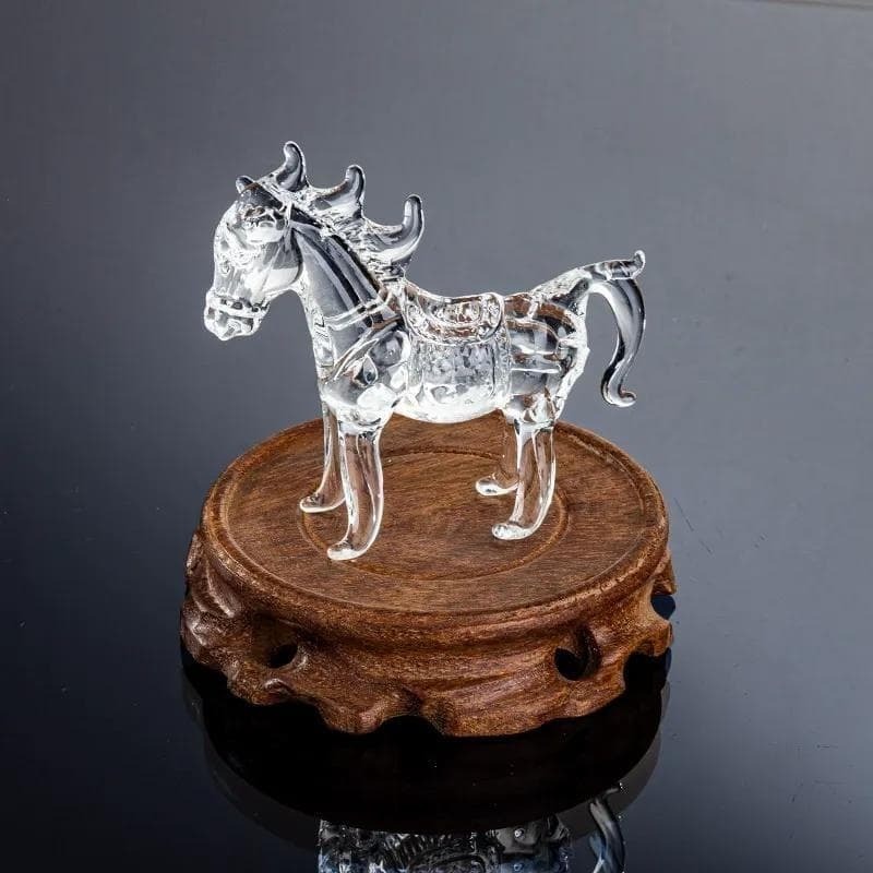 Yahoo!オークション -「馬 置物」(クリスタルガラス) (ガラス)の落札