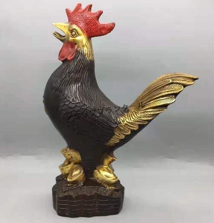 アンティーク 金属製 鶏置物 アンティーク 金属製 鶏置物