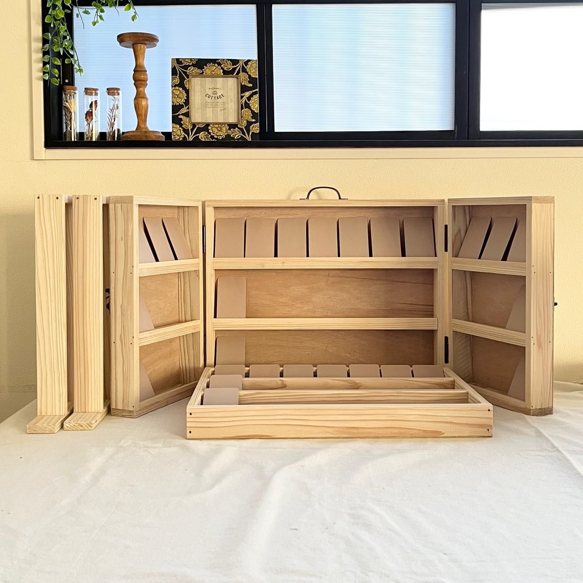 雰囲気極上】50s Leeds Travelwear トランク グレインレザー ミッド