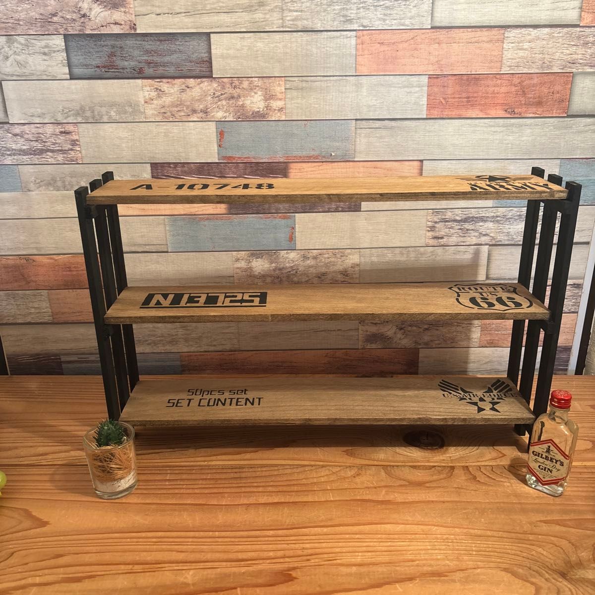 マイメロディ 調味料ラック スパイスラック 収納 小物入れ 木製