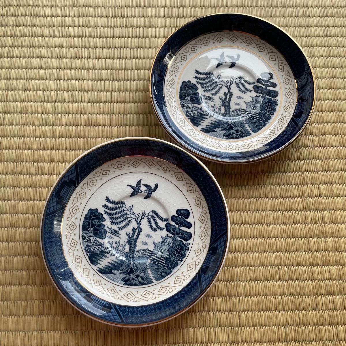 DOUBLE PHOENIX NIKKO IRONSTONE ニッコー ダブルフェニックス 皿 3枚