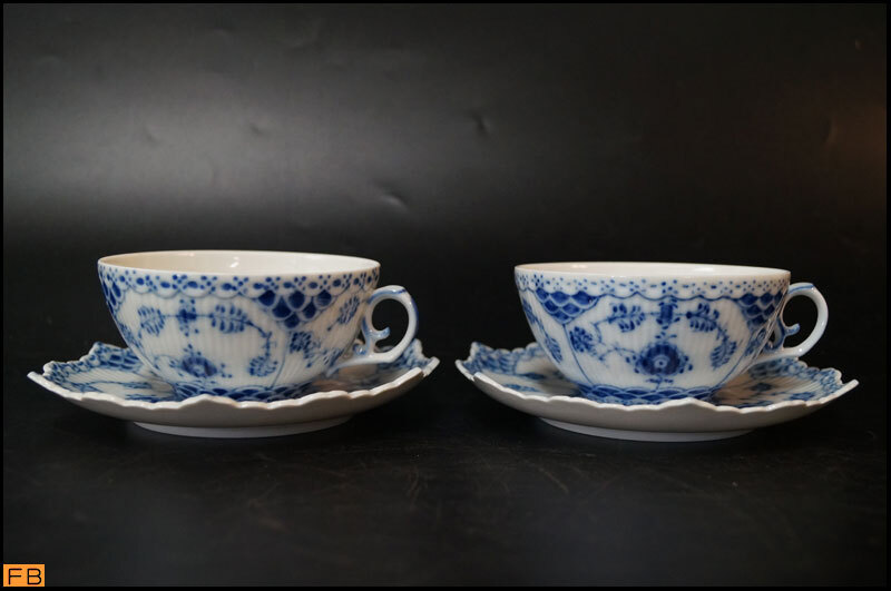 Yahoo!オークション -「ロイヤルコペンハーゲンブルーフルーテッドフル