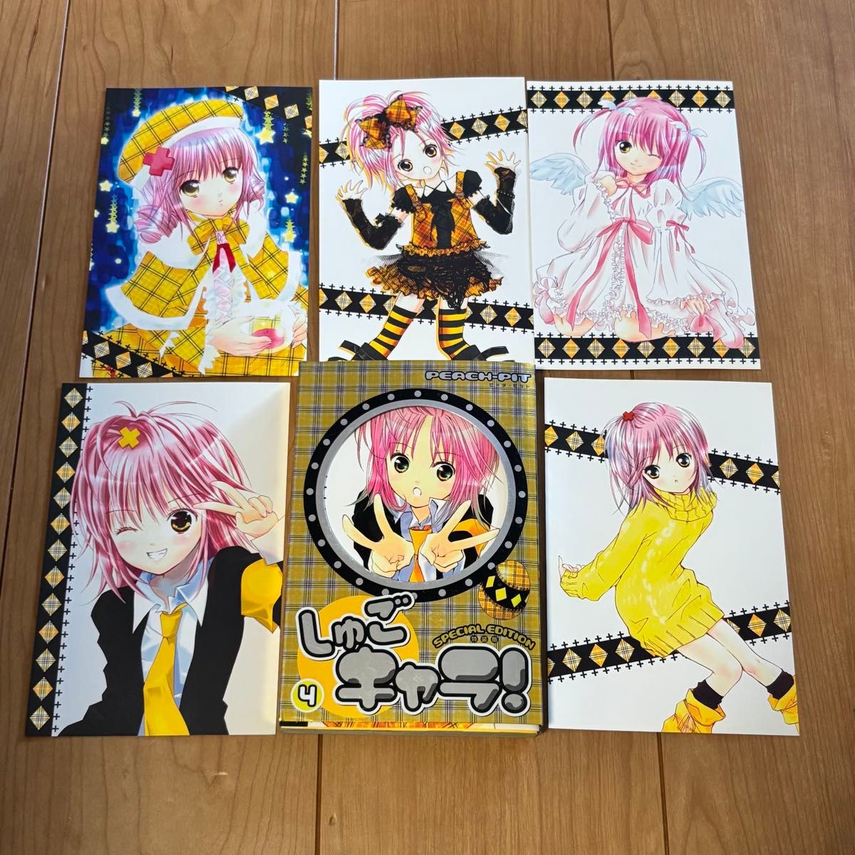 しゅごキャラ 特装版 3巻 7巻 特典ポストカード付き PEACH-PIT 講談社