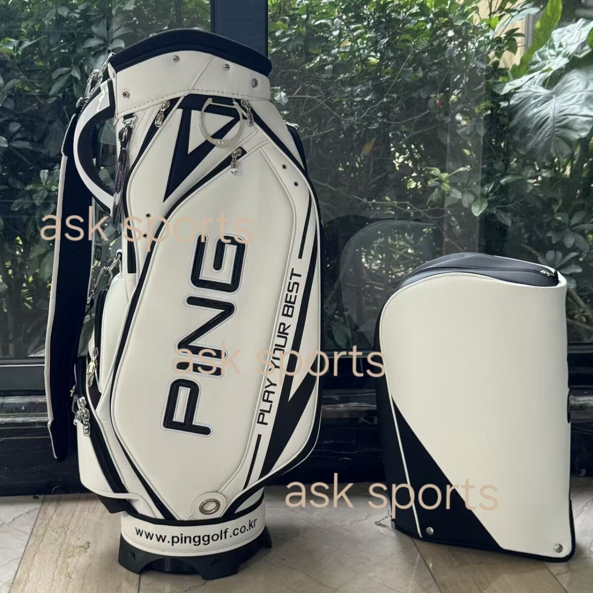 Yahoo!オークション -「ping (白 ホワイト)」(キャディバッグ) (用具