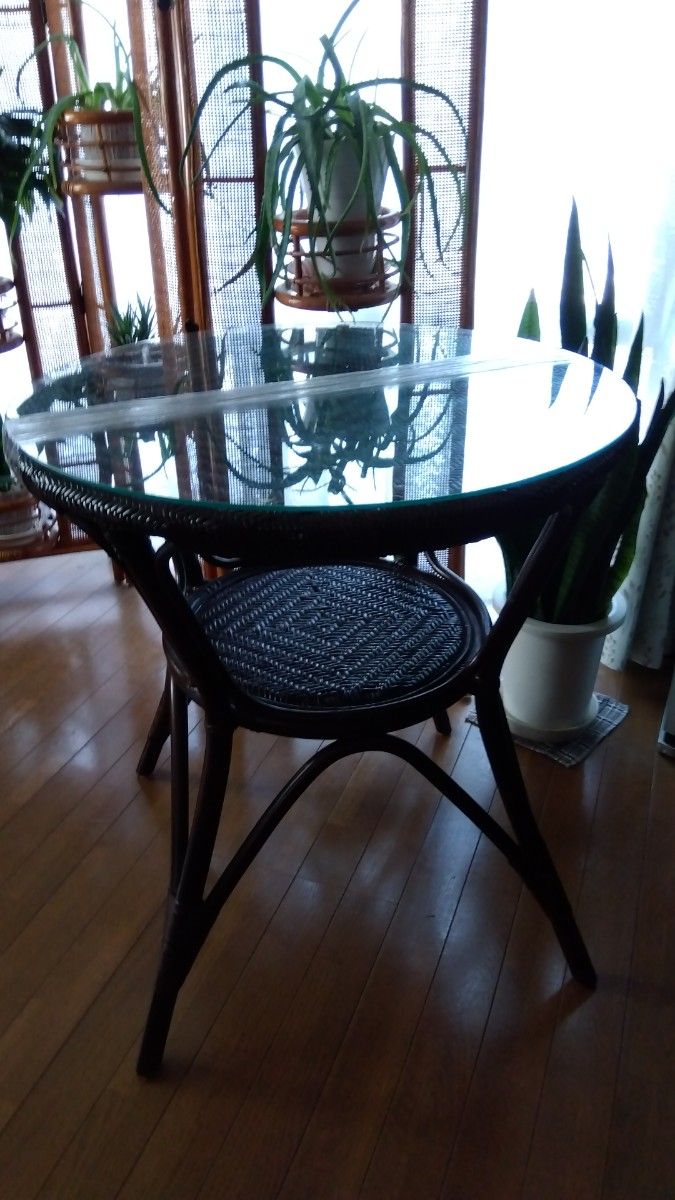 訳あり タイルモザイク ガーデンテーブル アンティーク ディスプレイ