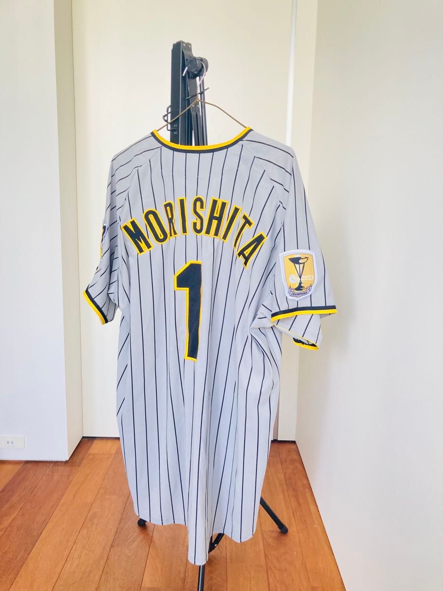 阪神タイガース 木浪聖也 ユニフォーム 2023 チャンピオンエンブレム付