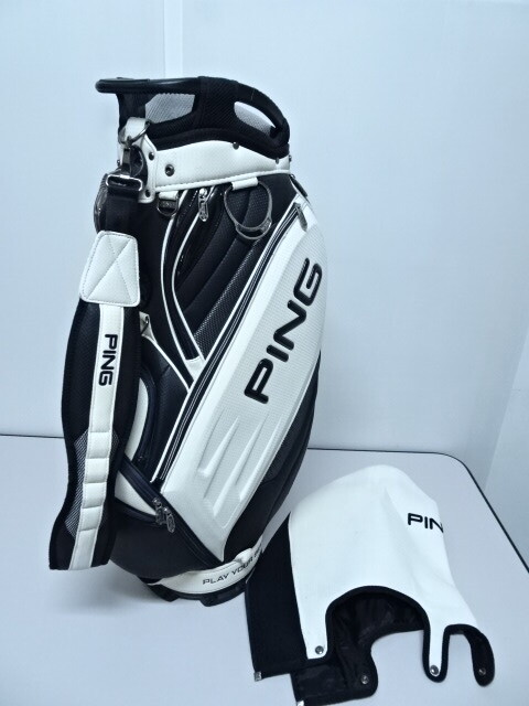 Yahoo!オークション -「ping (白 ホワイト)」(キャディバッグ) (用具