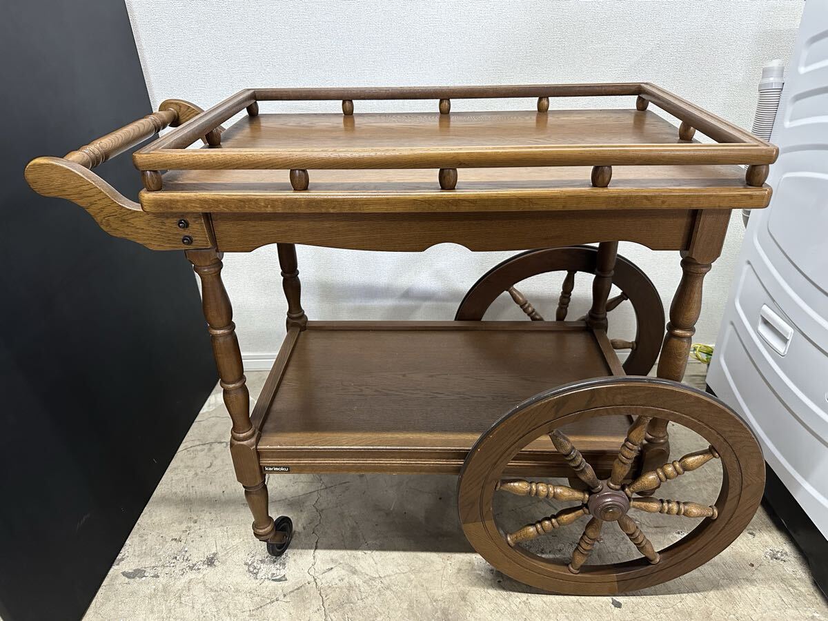 Yahoo!オークション -「カリモク キッチンワゴン」の落札相場・落札価格