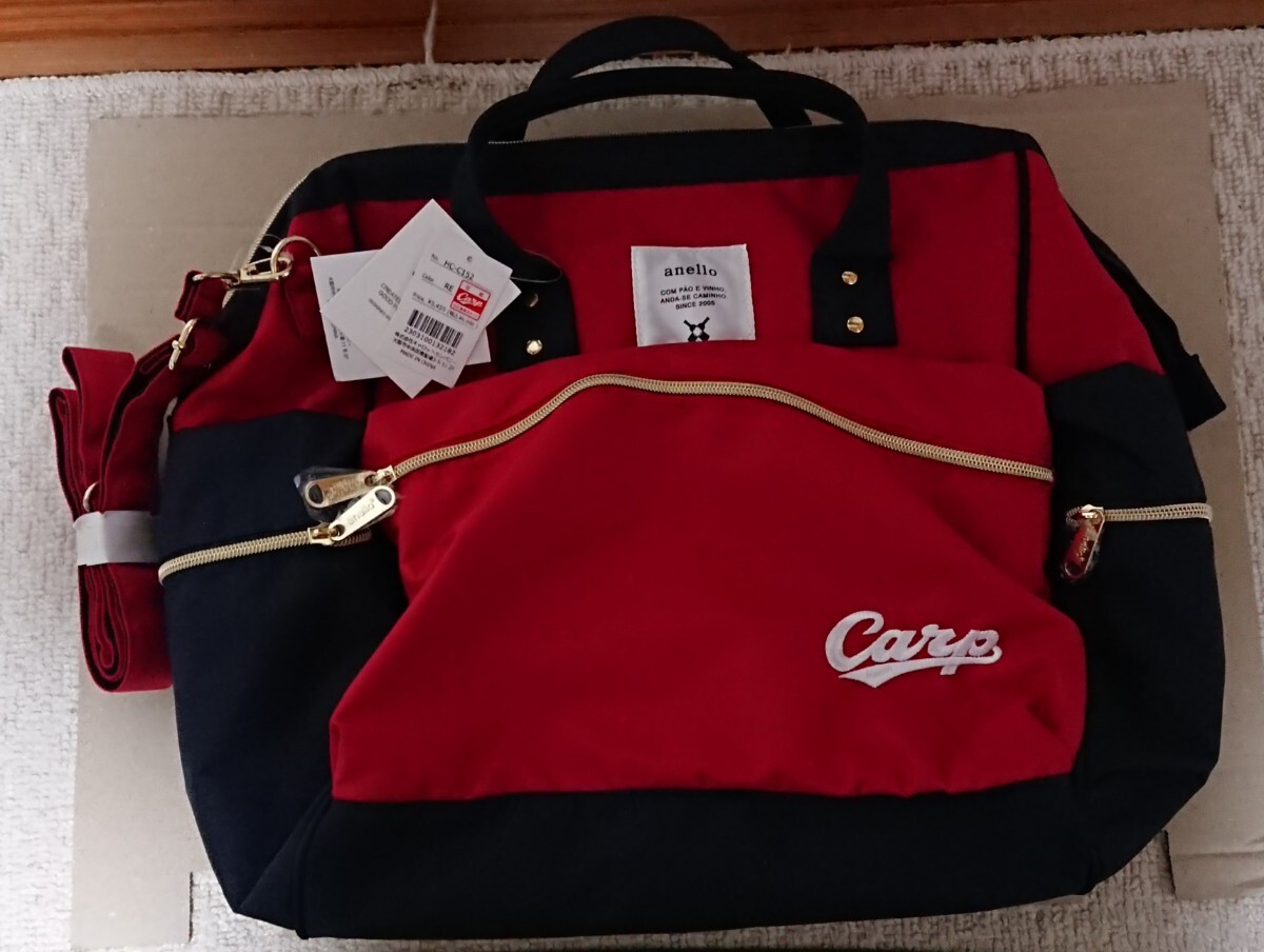 anello x Carp 2wayボストンバッグ 未開封新品 アネロ x カープ 広島