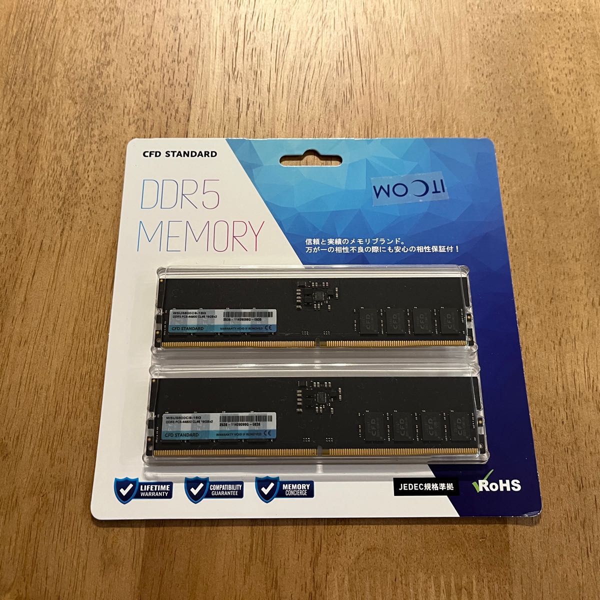 CFD DDR5メモリ 32GB(16GB×2枚) DDR5-5600 CL46 W5U5600CS-16G｜Yahoo