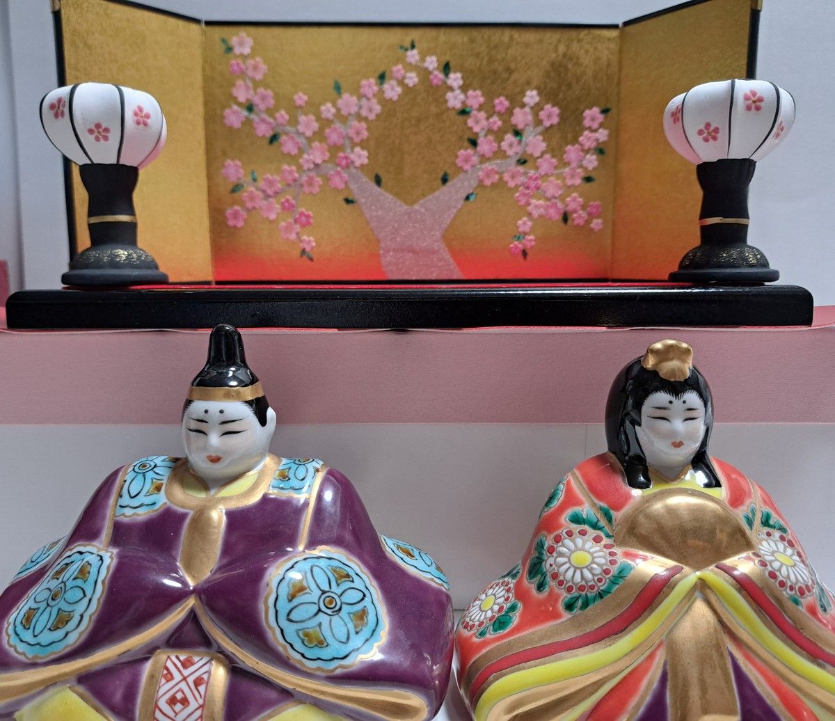 特価延長します k-④ 九谷焼 ひな人形 親王立ち雛 白｜Yahoo!フリマ