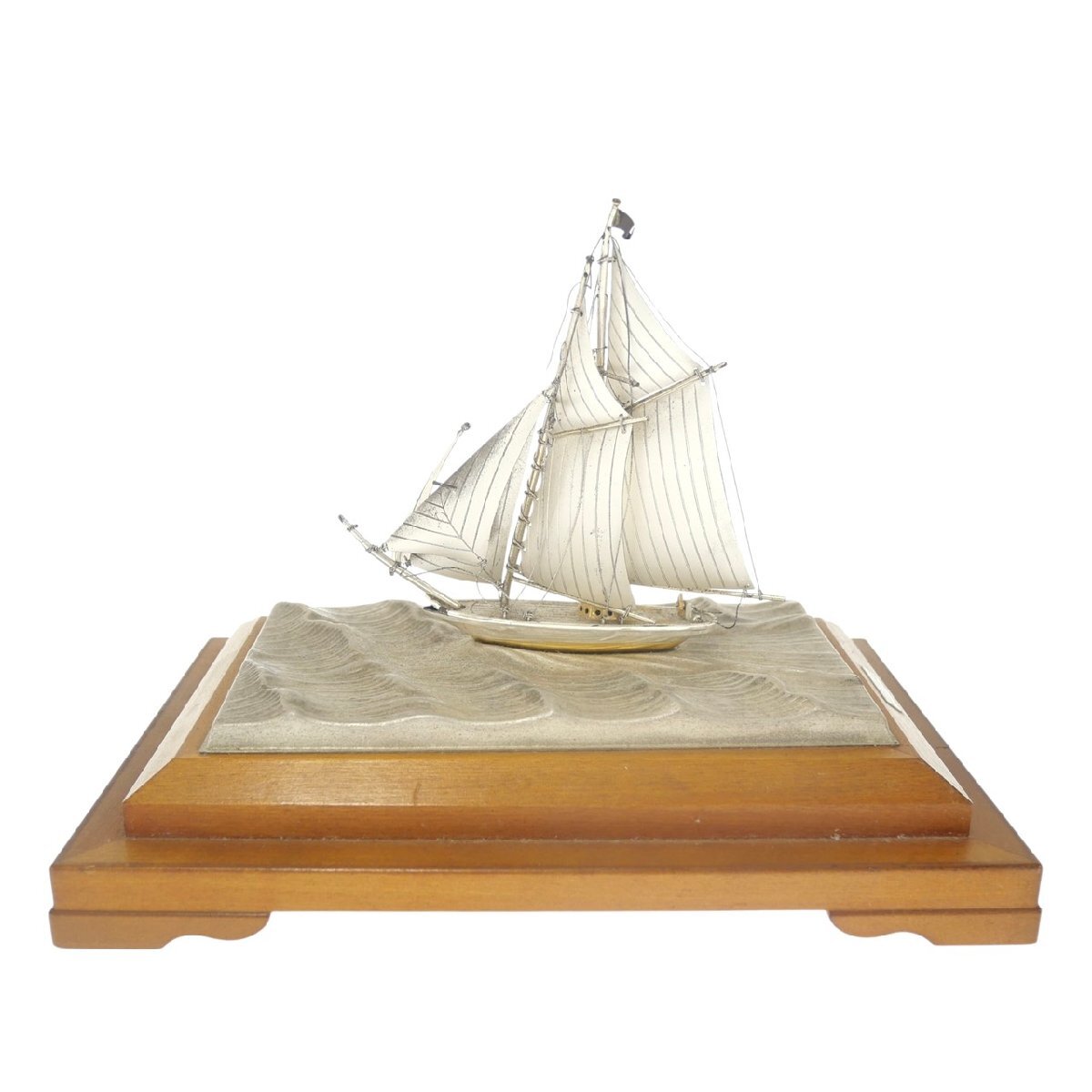 Yahoo!オークション -「ヨット」(置物) (銀製)の落札相場・落札価格