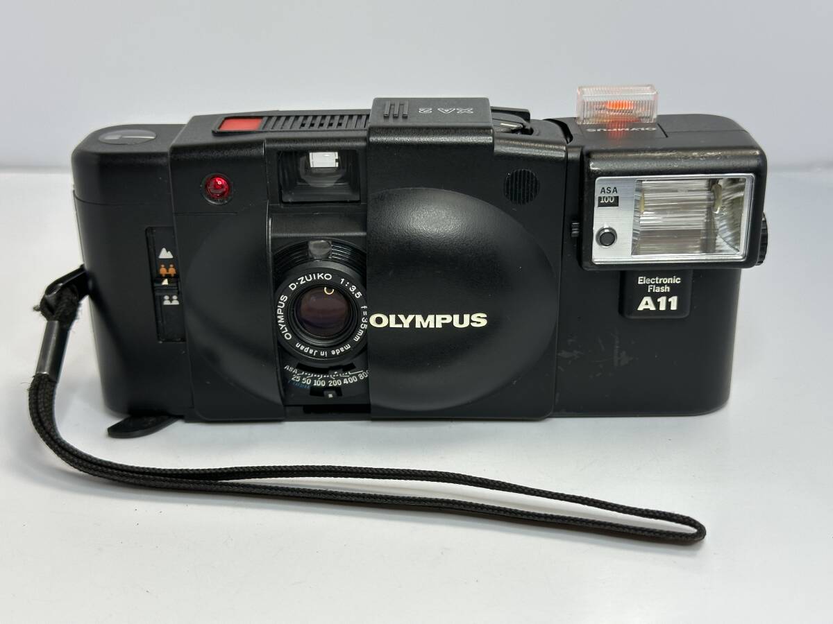 動作確認済】OLYMPUS XA2 新品電池付 ストロボA11はジャンク OLYMPUS