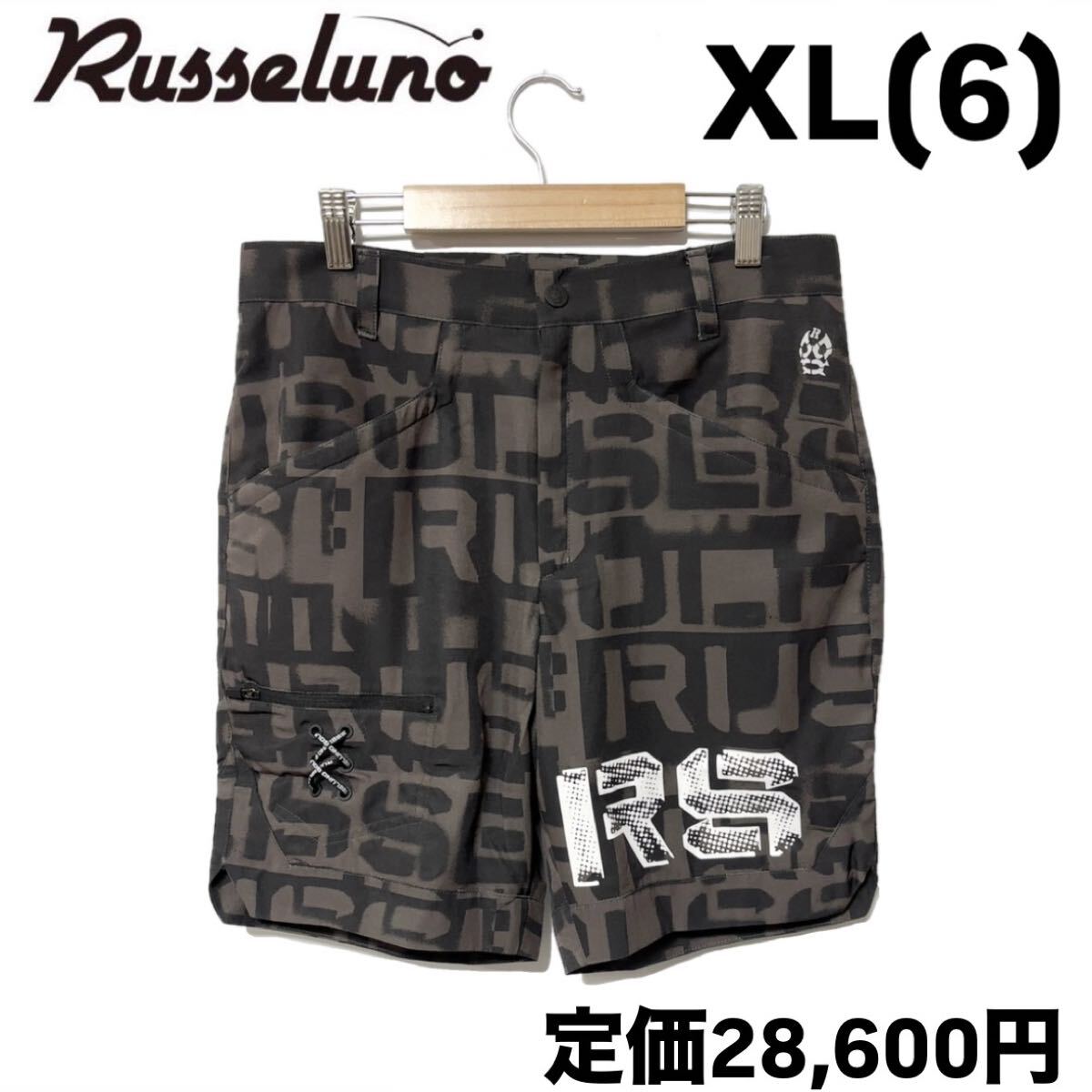 新品 ラッセルノ ゴルフ RS ロゴ リフレクター ショーツ スプレー