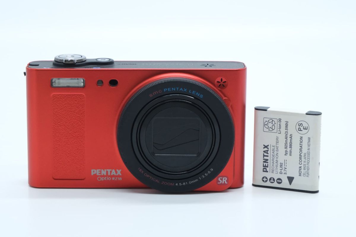 ペンタックス Optio RZ18 [メタリックオレンジ] オークション比較