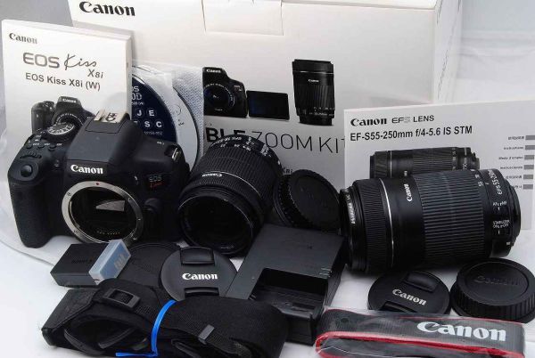 CANON EOS Kiss X8i ダブルズームキット オークション比較 - 価格.com