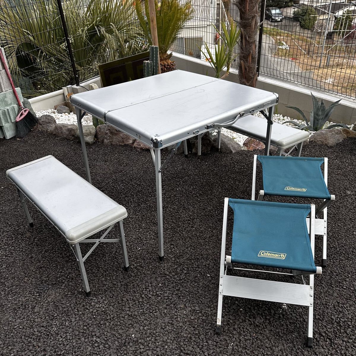 Yahoo!オークション - 「コールマン」テーブル・チェアセット