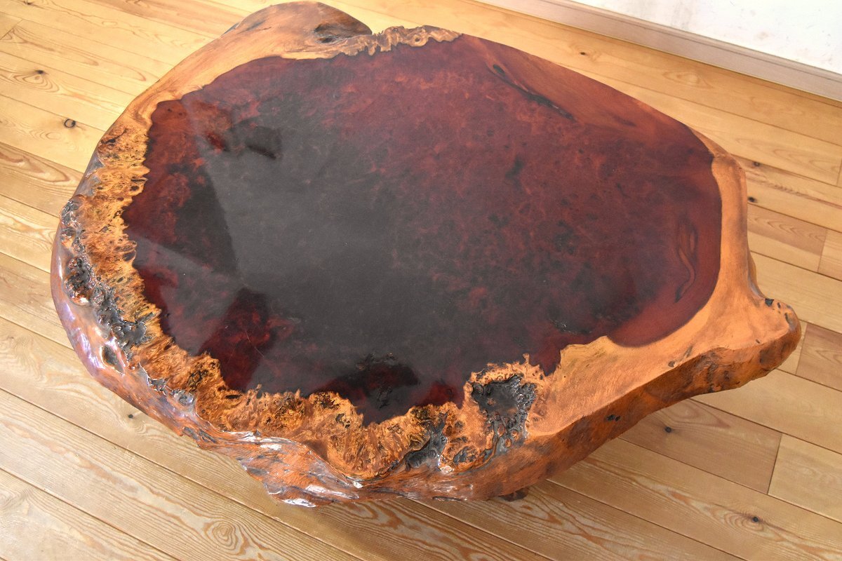 Yahoo!オークション -「花梨 瘤 テーブル」の落札相場・落札価格