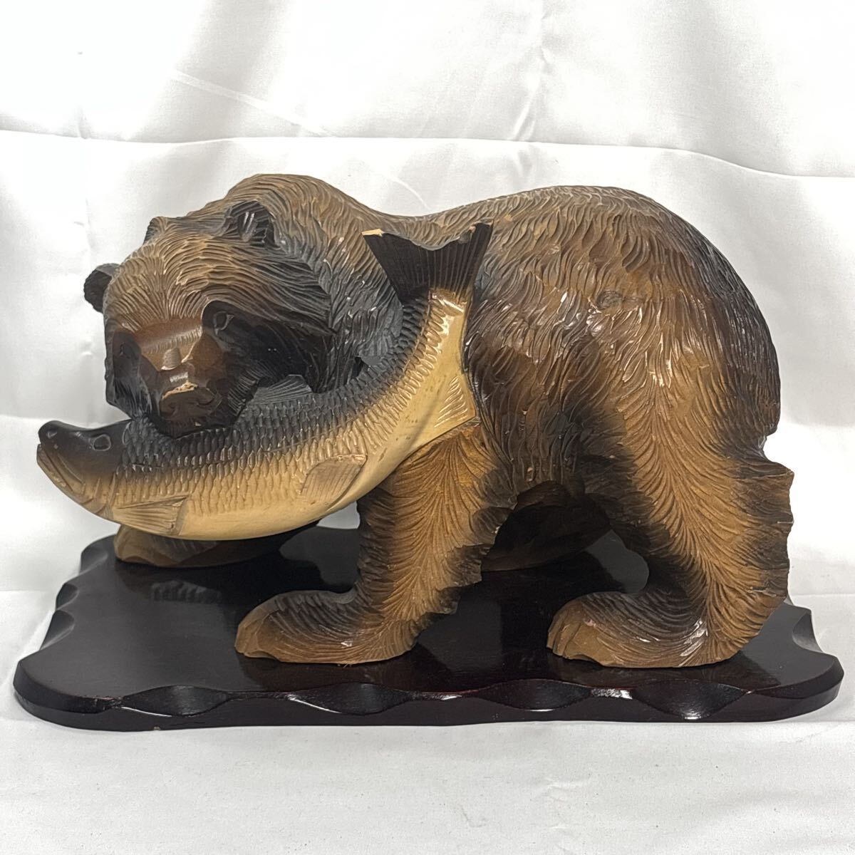 2026年最新】Yahoo!オークション -木彫り熊 鮭の中古品・新品・未使用