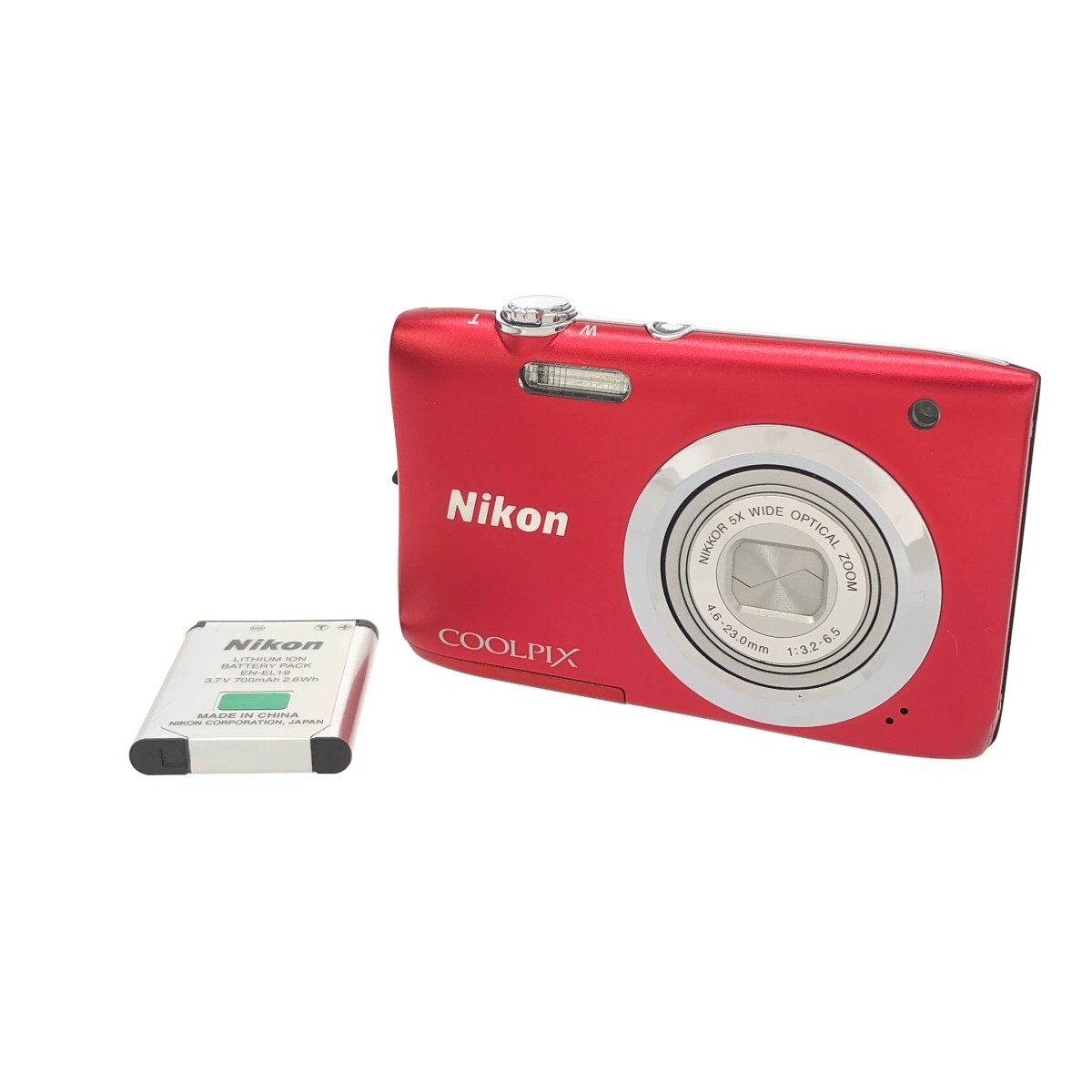 Yahoo!オークション -「nikon デジタルカメラ coolpix a100 レッド」の