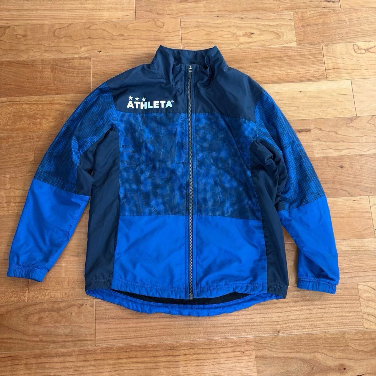 150cm アスレタ ジュニア 裏地付ウインドジャケット ブルー｜Yahoo