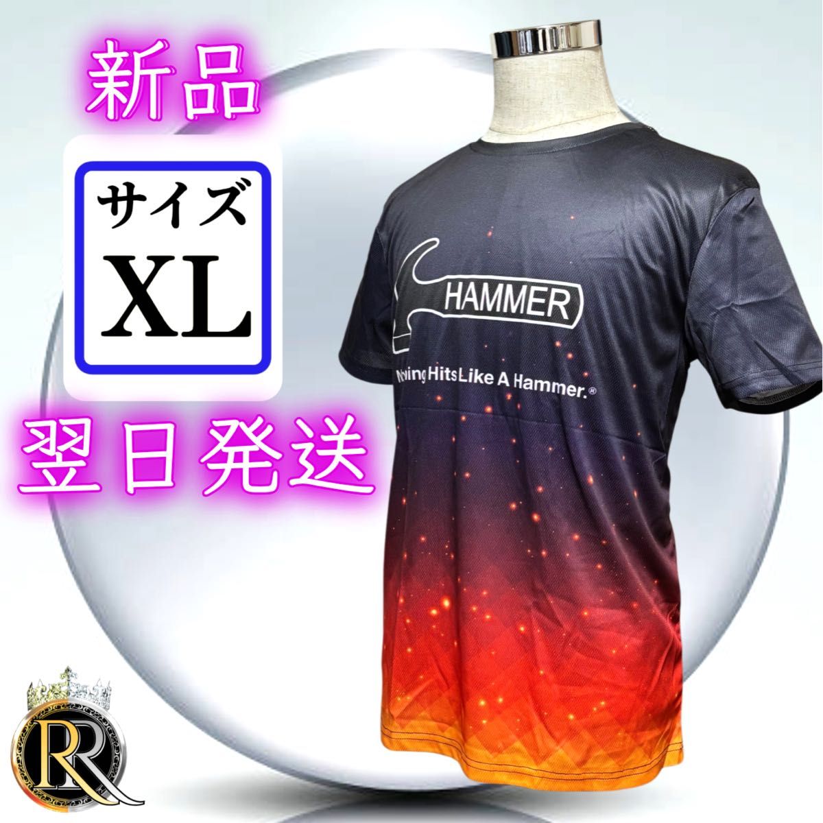 日本未発売 新品 ストーム ロゴ ボウリングウェア【XLサイズ】並行